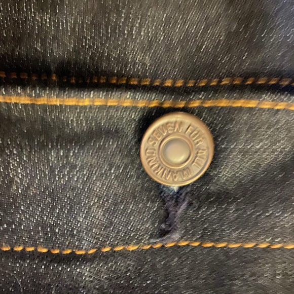 Men's 7 For All Mankind Denim Trucker Jacket- M - Picture 7 of 8